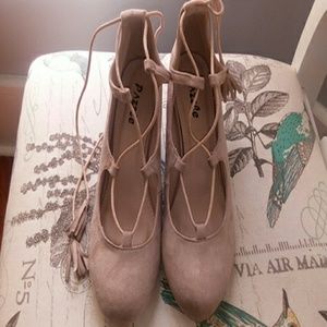 Wedge Nude Shoes